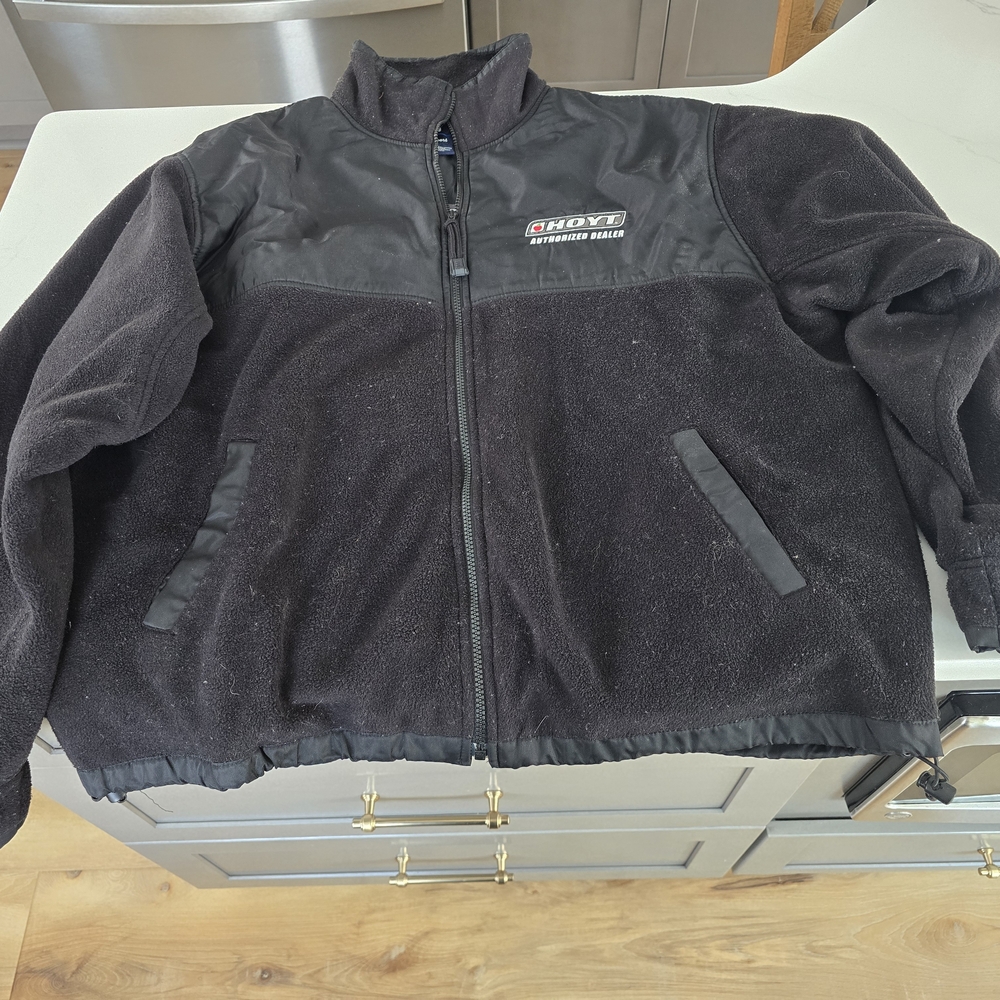 HOYT Authorized Dealer Black Fleece Jacket for Men